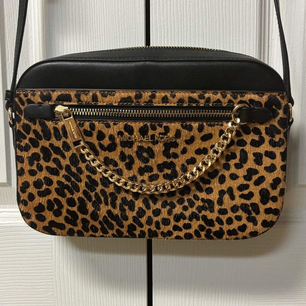 Michael Kors Fur Leopard Purse